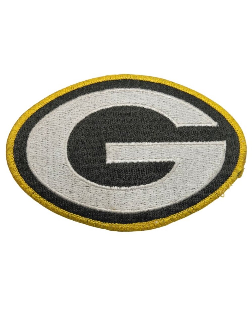 Green Bay Packers Embroidered Patch 4.5" X 3" Oval Shaped Logo Design Football